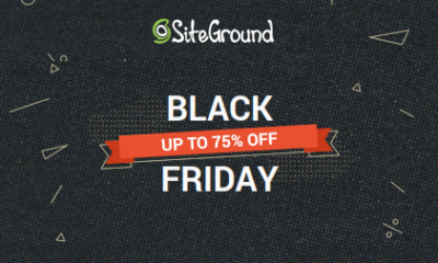Black Friday 2019 offer from SiteGround: 75% discount until Cyber Monday