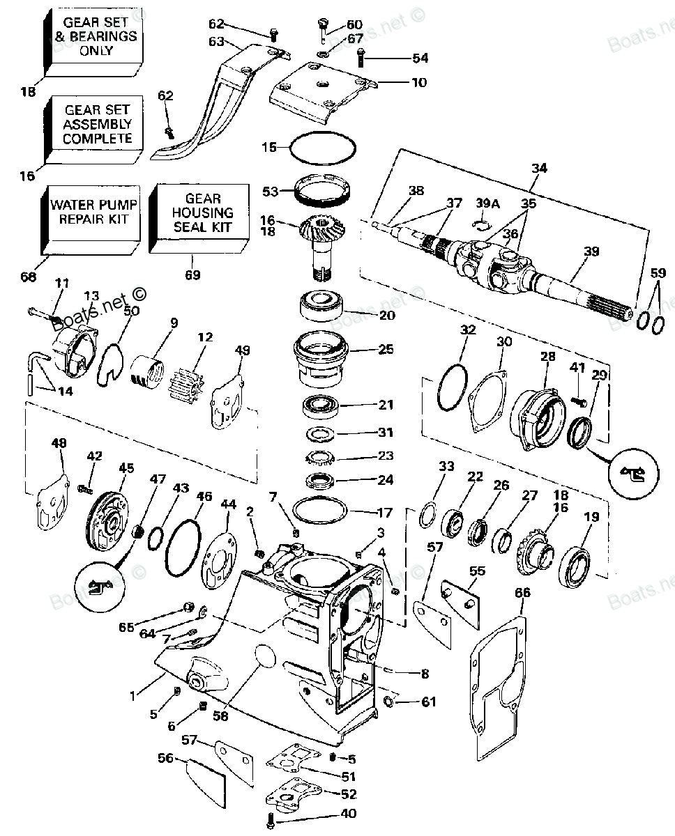 OMC parts and sterndrives