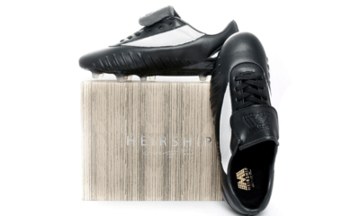 The football boots worn by the 1966 England Captain Bobby Moore are