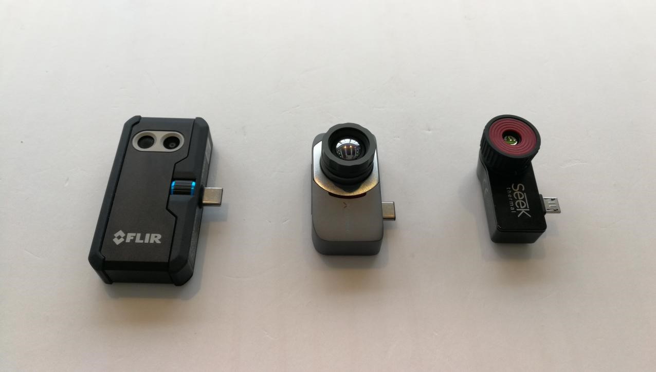 Comparison of Three Popular Thermal Cameras for Smartphones; infiray's value is comparatively higher