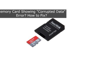 Memory Card Showing "Corrupted Data" Error? How to Fix?