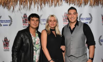 Robby McBride, Alexandra Creteau and David Murrietta during the opening night of the Silicon Beach Film Festival (Red Carpet Event) .