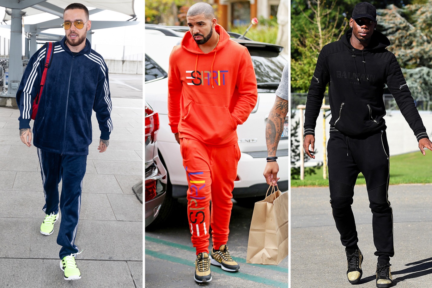 The stylish comfort of the men's tracksuit