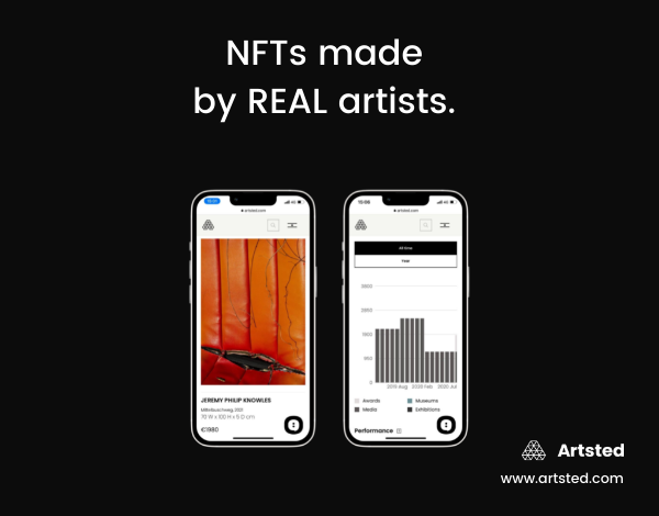 Artsted.com will be the first platform to offer its users — visual artists without specific blockchain knowledge — the possibility of minting authenticated NFTs of their works, creating digital editions and artist collectibles.