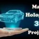 Using artificial intelligence to generate 3D hologram projector in real-time