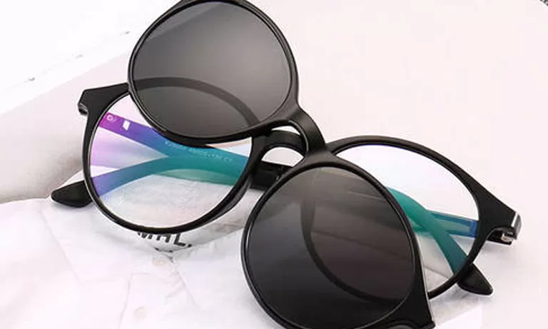 Two-In-One Clip-On Glasses: Prescription and Sunglasses with A Single Frame!
