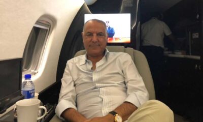 Samir El Mahallawy on a private jet headed to West Africa