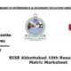 BISE Abbottabad 10th Result 2023, Matric Result 2023