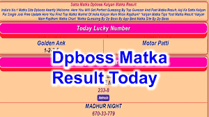 Unveiling the World of Dpboss Matka: Your Ultimate Guide