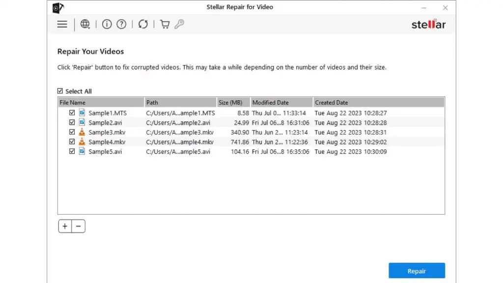 how to repair corrupted MP4 videos using the Stellar Repair for Video tool