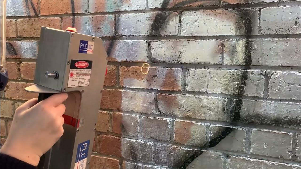 How To Remove Graffiti From Brick- Use The Laser Graffiti Removal Machine